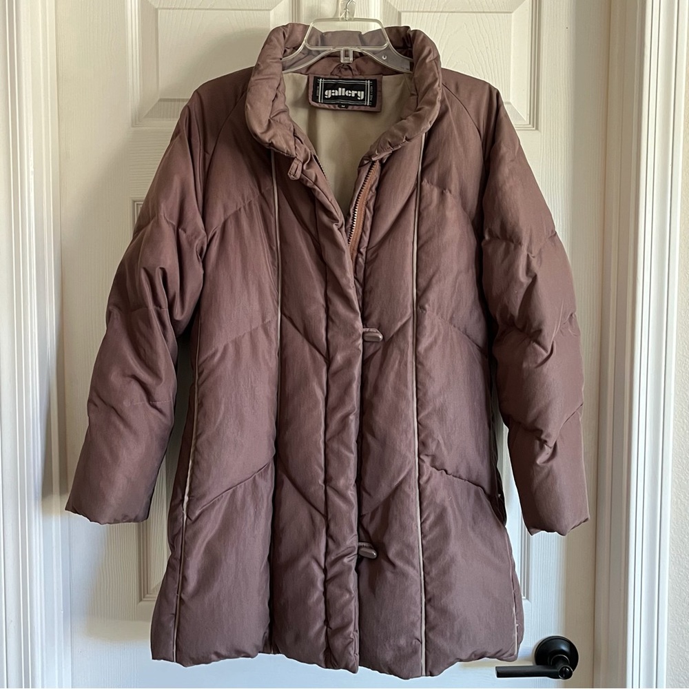 Down and Feather M chocolate brown Gallery jacket